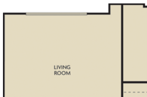 2 bed 2 Bath 1269 square feet floor plan A